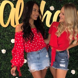 Off the shoulder blouse